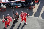 Will Power, Scott Dixon und Dario Franchitti - die Top 3 im Rennen