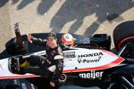 Will Power (Penske) in der Victory Lane