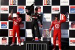 Die Top 3 im Rennen: Will Power, Scott Dixon, Dario Franchitti