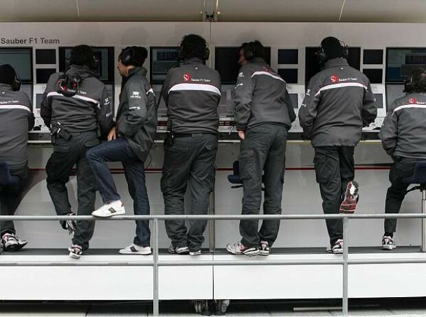 Sauber-Kommandostand Sauber-Kommandostand