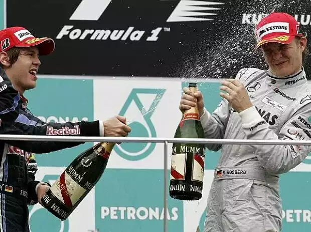 Titel-Bild zur News: Nico Rosberg, Sebastian Vettel