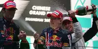 Jenson Button, Sebastian Vettel, Mark Webber