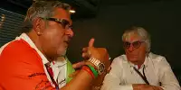 Bernie Ecclestone (Formel-1-Chef), Vijay Mallya (Teameigentümer)