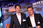 Die Moderatoren des Abends: Werner Starz (Eurosport) und Florian Haasper (Sport Media Service SMS GmbH)