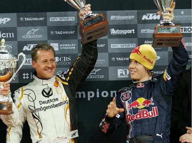 Titel-Bild zur News: Michael Schumacher und Sebastian Vettel