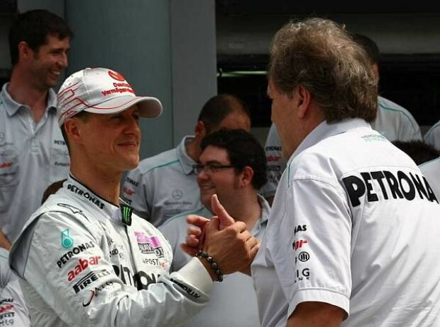 Titel-Bild zur News: Michael Schumacher und Norbert Haug
