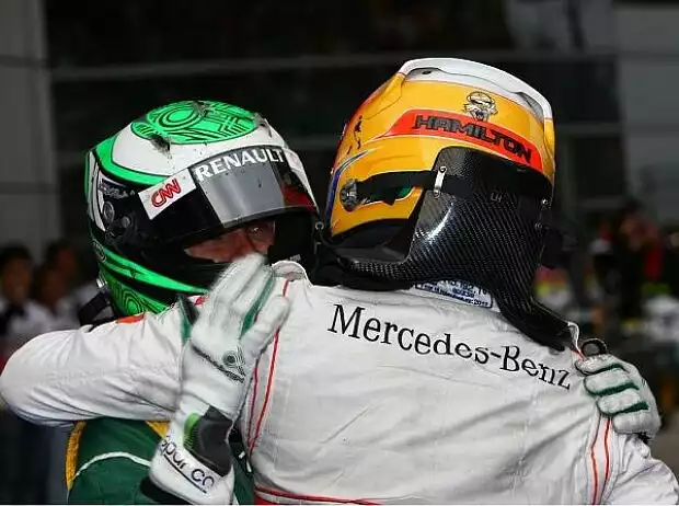 Heikki Kovalainen, Lewis Hamilton Titel-Bild zur News: Heikki Kovalainen, Lewis Hamilton