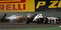 Bild zum Inhalt: Nach Kollision: Perez entschuldigt sich bei Sutil