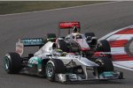 Nico Rosberg (Mercedes) und Lewis Hamilton (McLaren) 