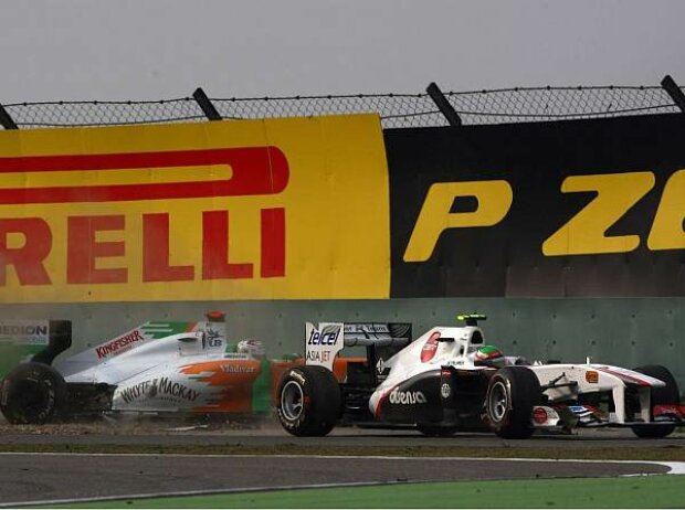 Adrian Sutil und Sergio Perez