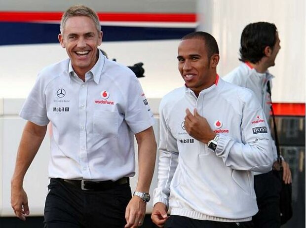 Titel-Bild zur News: Martin Whitmarsh (Teamchef), Lewis Hamilton