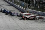 Kollision zwischen Will Power und Helio Castroneves (Penske) 