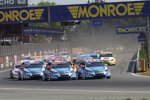 Yvan Muller, Alain Menu und Robert Huff (Chevrolet)