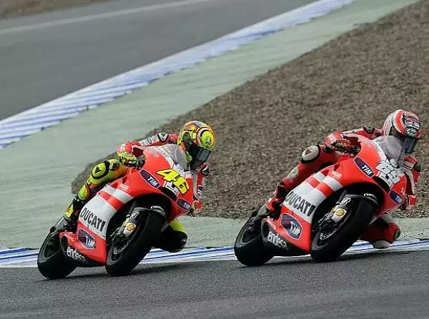 Valentino Rossi, Nicky Hayden Titel-Bild zur News: Valentino Rossi, Nicky Hayden