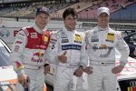 Mattias Ekström (Abt-Audi), Bruno Spengler (HWA-Mercedes) und Ralf Schumacher (HWA-Mercedes) 