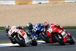 Hiroshi Aoyama, Nicky Hayden und Ben Spies 