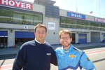 Dominik Greiner, der mit Wiechers Sport für die technischen Belange der Fahrzeuge verantwortlich zeichnet, mit MST-Redakteur Stefan Ziegler