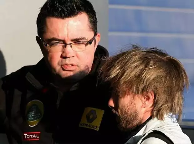 Titel-Bild zur News: Eric Boullier, Nick Heidfeld
