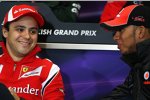 Felipe Massa (Ferrari) und Lewis Hamilton (McLaren) 