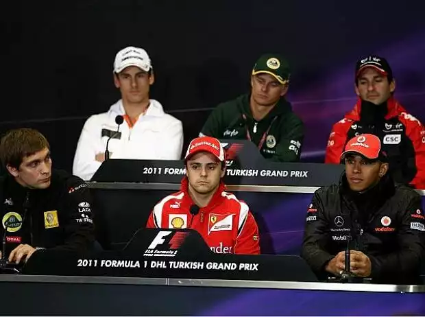 Titel-Bild zur News: Timo Glock, Lewis Hamilton, Heikki Kovalainen, Felipe Massa, Adrian Sutil, Witali Petrow