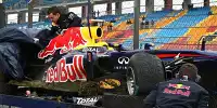Bild zum Inhalt: Verregneter Auftakt wegen Vettel-Crash unterbrochen