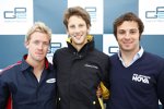 Sam Bird, Romain Grosjean und Luca Filippi 