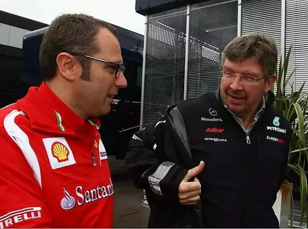 Titel-Bild zur News: Stefano Domenicali und Ross Brawn