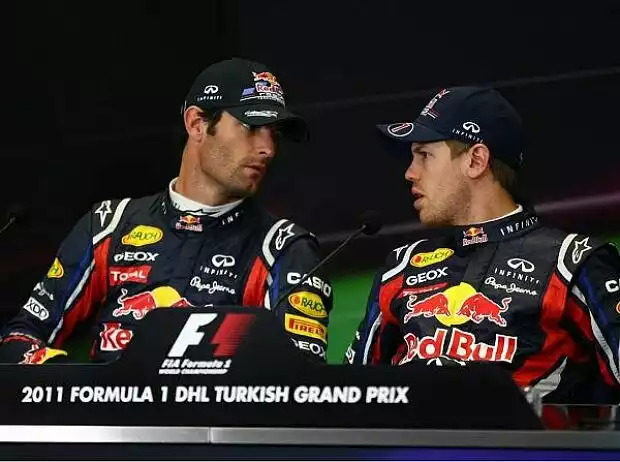 Mark Webber und Sebastian Vettel Titel-Bild zur News: Mark Webber und Sebastian Vettel