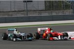 Nico Rosberg (Mercedes) und Felipe Massa (Ferrari) 