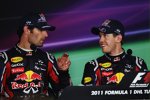 Mark Webber und Sebastian Vettel (Red Bull) 