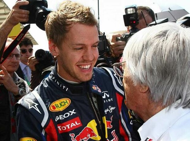 Titel-Bild zur News: Sebastian Vettel, Bernie Ecclestone (Formel-1-Chef)