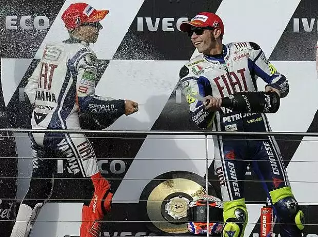 Jorge Lorenzo, Valentino Rossi Titel-Bild zur News: Jorge Lorenzo, Valentino Rossi