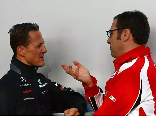 Michael Schumacher, Stefano Domenicali (Teamchef) Titel-Bild zur News: Michael Schumacher, Stefano Domenicali (Teamchef)