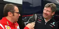 Stefano Domenicali (Teamchef), Ross Brawn (Teamchef)