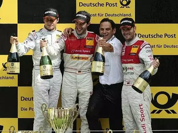 Martin Tomczyk, Mike Rockenfeller, Bruno Spengler Titel-Bild zur News: Martin Tomczyk, Mike Rockenfeller, Bruno Spengler