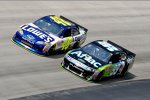 Jimmie Johnson (Hendrick) und Carl Edwards (Roush) bestimmten über weite Strecke das Geschehen an der Spitze