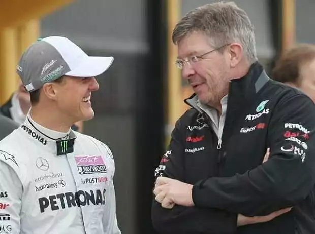 Ross Brawn (Teamchef), Michael Schumacher Titel-Bild zur News: Ross Brawn (Teamchef), Michael Schumacher