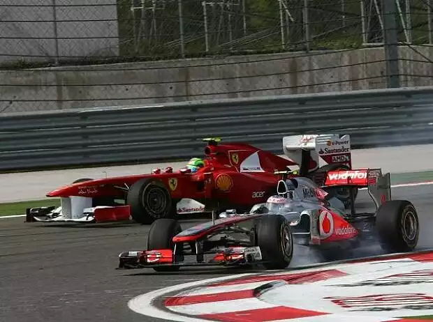 Titel-Bild zur News: Felipe Massa, Jenson Button