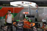 Box von Adrian Sutil (Force India) 