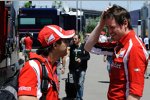 Felipe Massa und Rob Smedley (Ferrari)