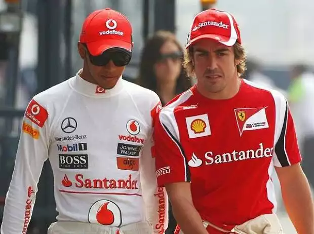 Lewis Hamilton und Fernando Alonso Titel-Bild zur News: Lewis Hamilton und Fernando Alonso