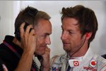 Martin Whitmarsh (Teamchef) und Jenson Button (McLaren) 