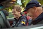 Sebastian Vettel (Red Bull) und Niki Lauda