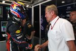 Mark Webber (Red Bull) und Helmut Marko (Motorsportchef) 