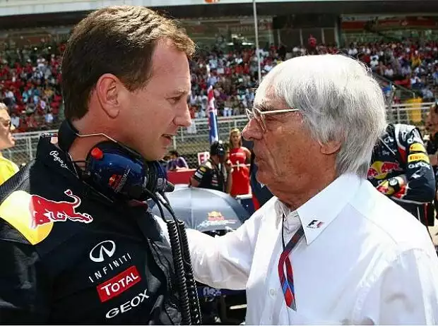 Titel-Bild zur News: Christian Horner und Bernie Ecclestone