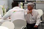 Adrian Sutil (Force India) und Bernie Ecclestone (Formel-1-Chef) 