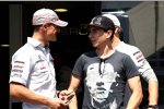 Michael Schumacher (Mercedes) und Jorge Lorenzo (Yamaha) 