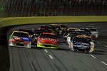 Three Wide: Kyle Busch (Gibbs) Jeff Gordon (Hendrick) Carl Edwards (Roush) 