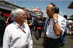 Bernie Ecclestone (Formel-1-Chef) und Peter Sauber (Teamchef) 