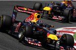 Sebastian Vettel (Red Bull) vor Mark Webber (Red Bull) 